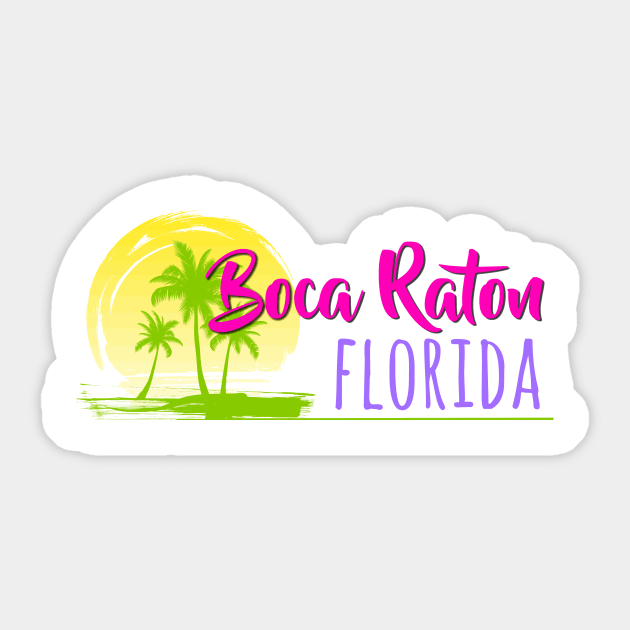 Life's a Beach: Boca Raton, Florida Sticker by Naves